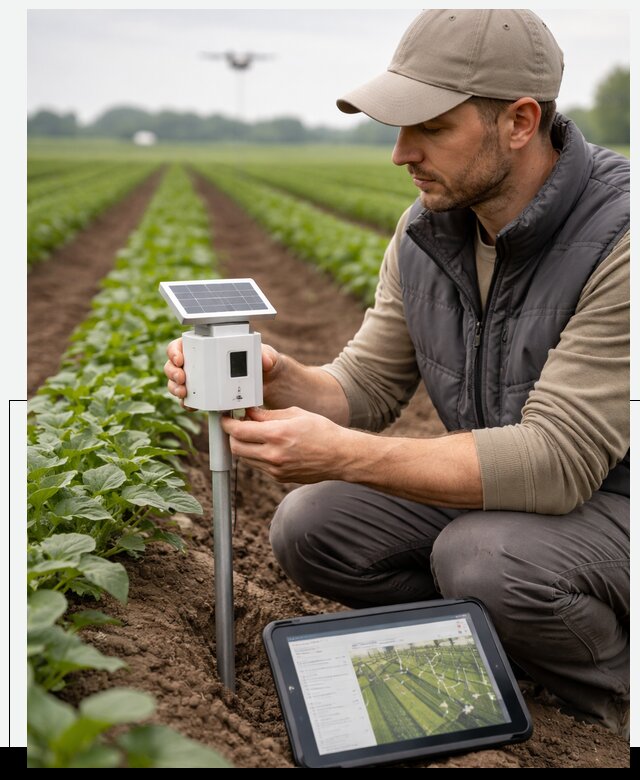 IoT мониторинг сельскохозяйственных полей и контроля в Чернушке